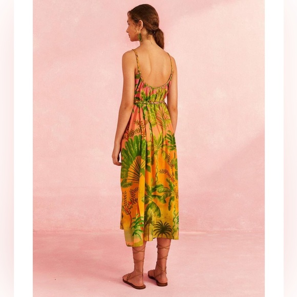 FARM Rio Sunrise Scenario Halter Dress - Picture 10 of 11